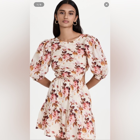 NWT Sea New York Puff Sleeve Smocked Dress - Picture 4 of 9